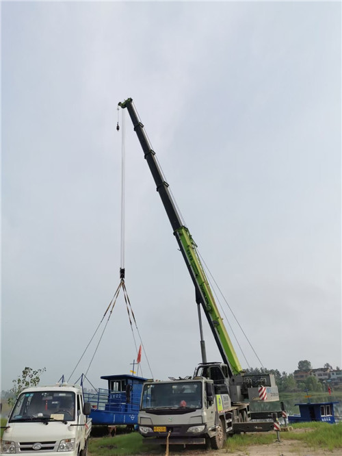 蒙阴县桥梁建设吊装案例